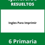 Ejercicios De Ingles 6 Primaria Para Imprimir PDF