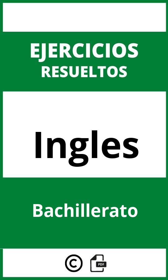 Ejercicios De Ingles Bachillerato PDF