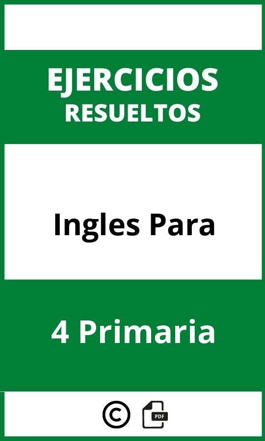 Ejercicios De Ingles Para 4 Primaria PDF