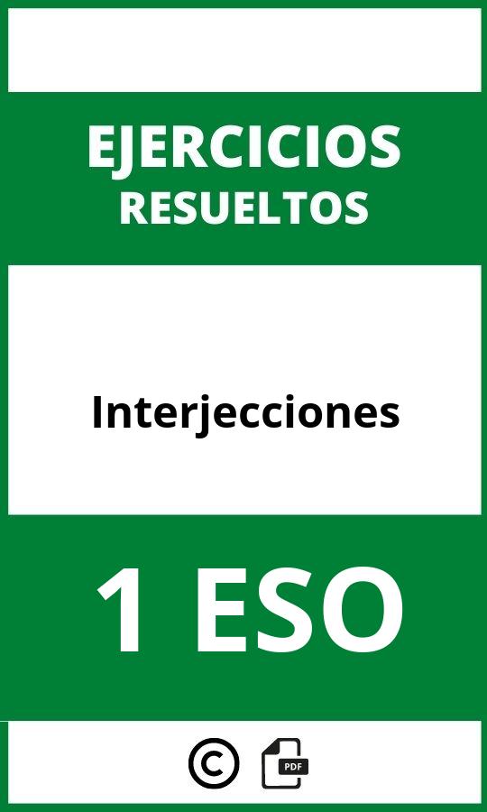 Ejercicios De Interjecciones 1 ESO PDF