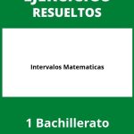 Ejercicios De Intervalos Matematicas 1 Bachillerato PDF