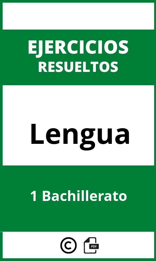 Ejercicios De Lengua 1 Bachillerato PDF