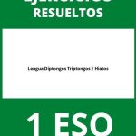 Ejercicios De Lengua 1 ESO Diptongos Triptongos E Hiatos PDF