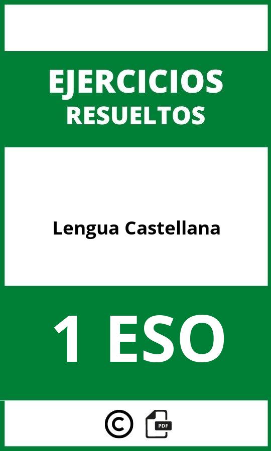 Ejercicios De Lengua Castellana 1 ESO PDF