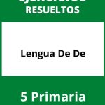 Ejercicios De Lengua De 5 De Primaria PDF