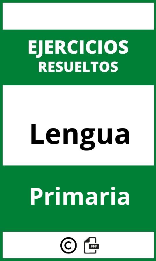 Ejercicios De Lengua Primaria PDF