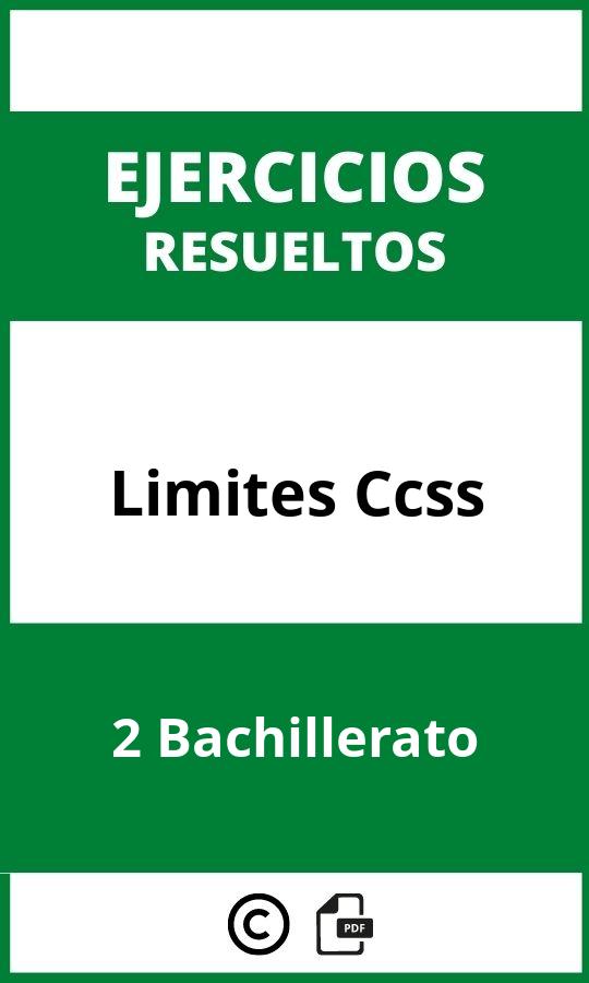 Ejercicios De Limites 2 Bachillerato Ccss PDF