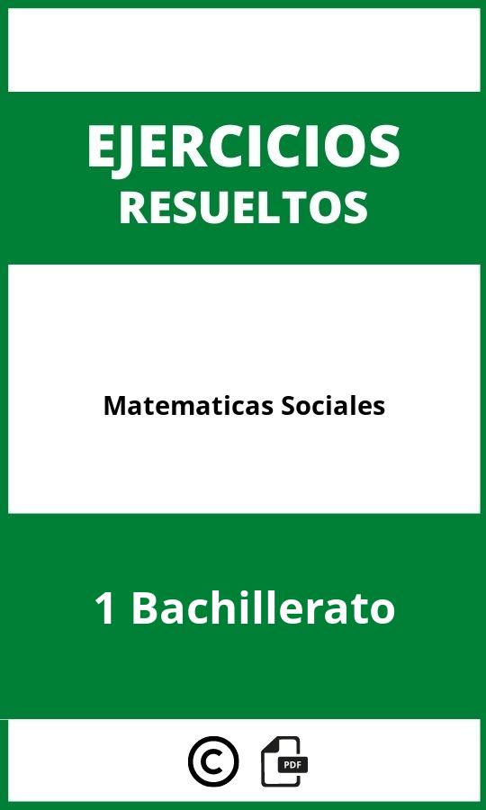 Ejercicios De Matematicas 1 Bachillerato Sociales PDF