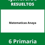 Ejercicios De Matematicas 6 Primaria Anaya PDF