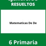 Ejercicios De Matematicas De 6 De Primaria PDF