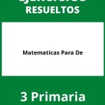 Ejercicios De Matematicas Para 3 De Primaria PDF