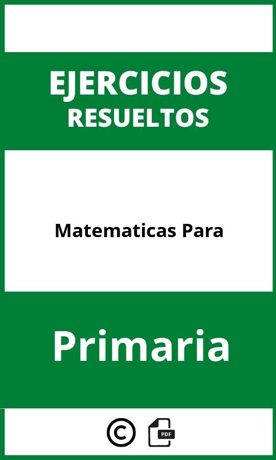 Ejercicios De Matematicas Para Primaria PDF