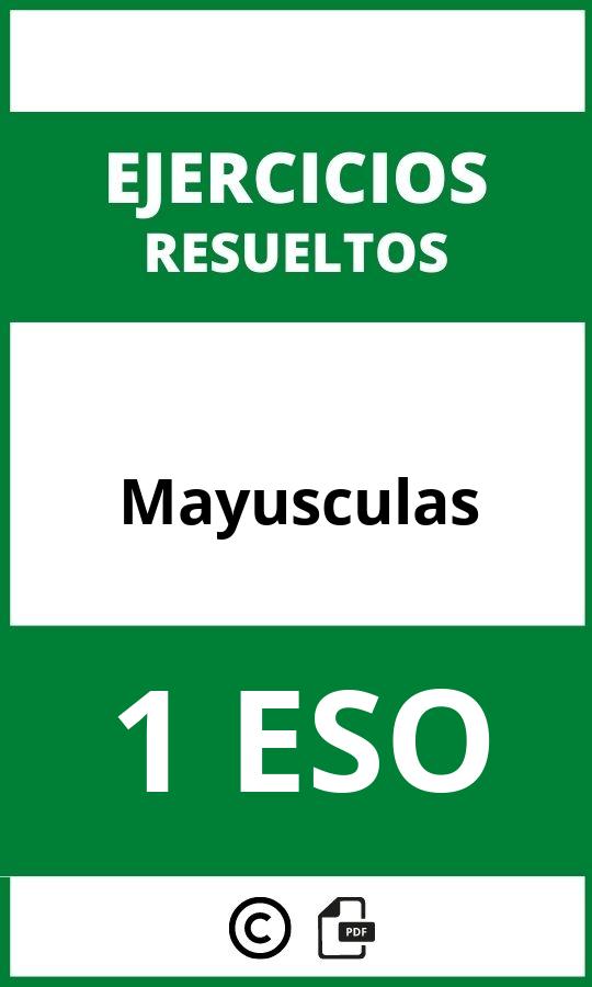 Ejercicios De Mayusculas 1 ESO PDF