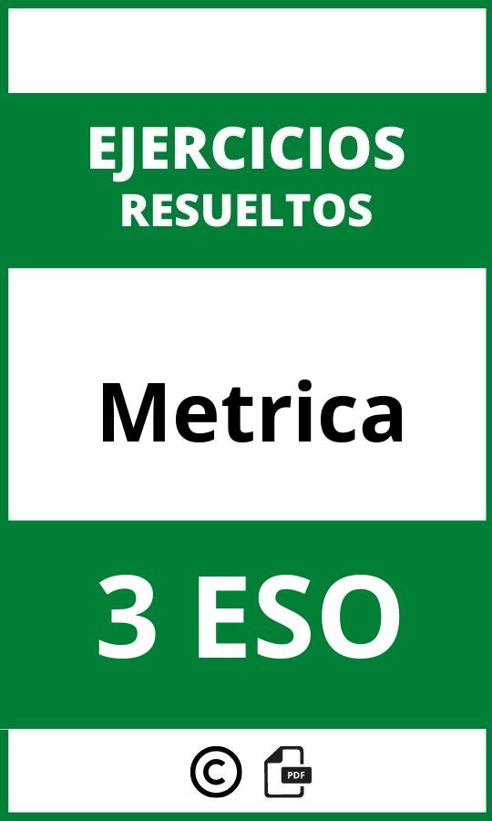 Ejercicios De Metrica 3 ESO PDF