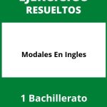 Ejercicios De Modales En Ingles 1 Bachillerato PDF