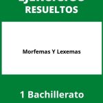 Ejercicios De Morfemas Y Lexemas 1 Bachillerato PDF