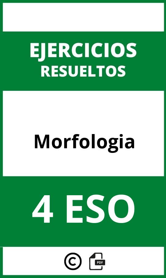 Ejercicios De Morfologia 4 ESO PDF