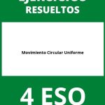 Ejercicios De Movimiento Circular Uniforme  4 ESO PDF