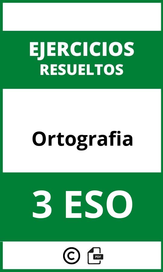 Ejercicios De Ortografia 3 ESO PDF