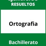 Ejercicios De Ortografia Bachillerato PDF