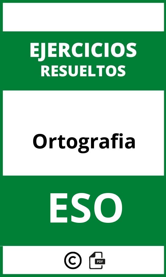 Ejercicios De Ortografia ESO PDF