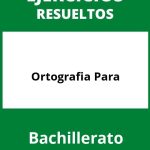 Ejercicios De Ortografia Para Bachillerato PDF