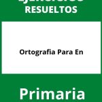 Ejercicios De Ortografia Para Primaria En PDF
