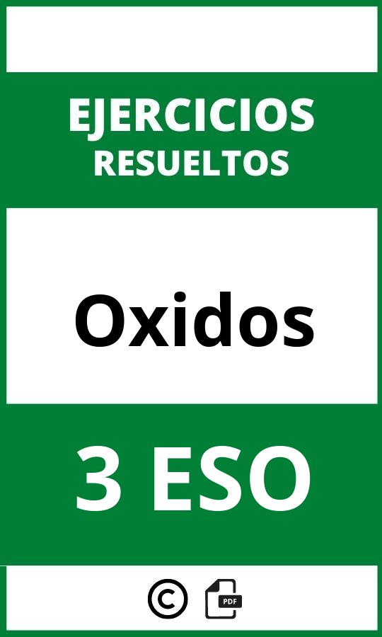 Ejercicios De Oxidos 3 ESO PDF