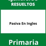 Ejercicios De Pasiva En Ingles PDF Primaria