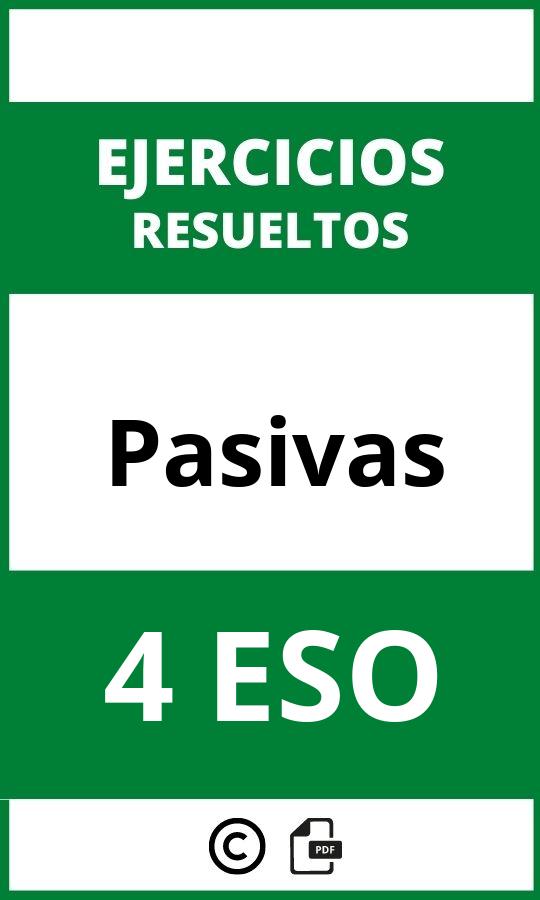 Ejercicios De Pasivas 4 ESO PDF