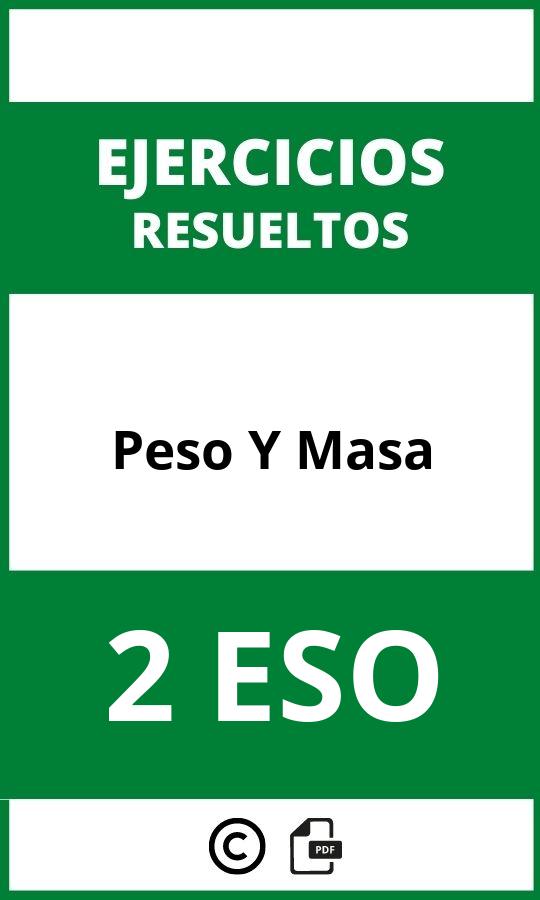 Ejercicios De Peso Y Masa 2 ESO PDF