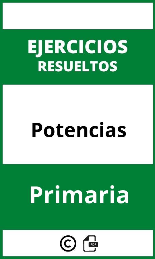 Ejercicios De Potencias Primaria PDF