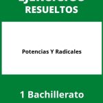 Ejercicios De Potencias Y Radicales 1 Bachillerato PDF
