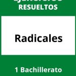 Ejercicios De Radicales 1 Bachillerato PDF