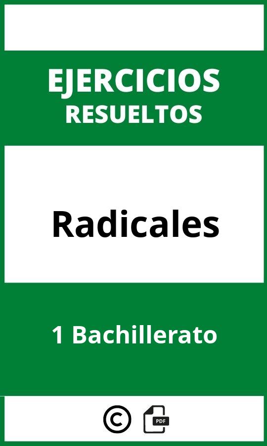 Ejercicios De Radicales 1 Bachillerato PDF