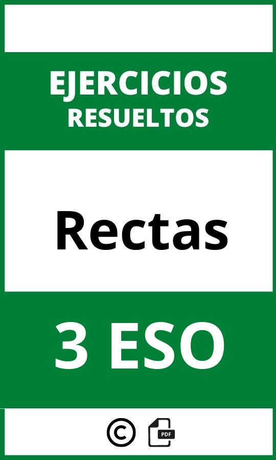 Ejercicios De Rectas 3 ESO PDF