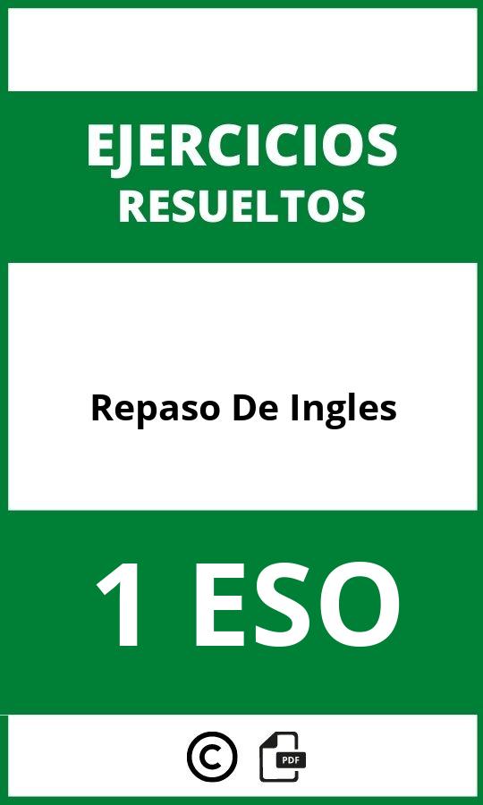 Ejercicios De Repaso De Ingles 1 ESO PDF