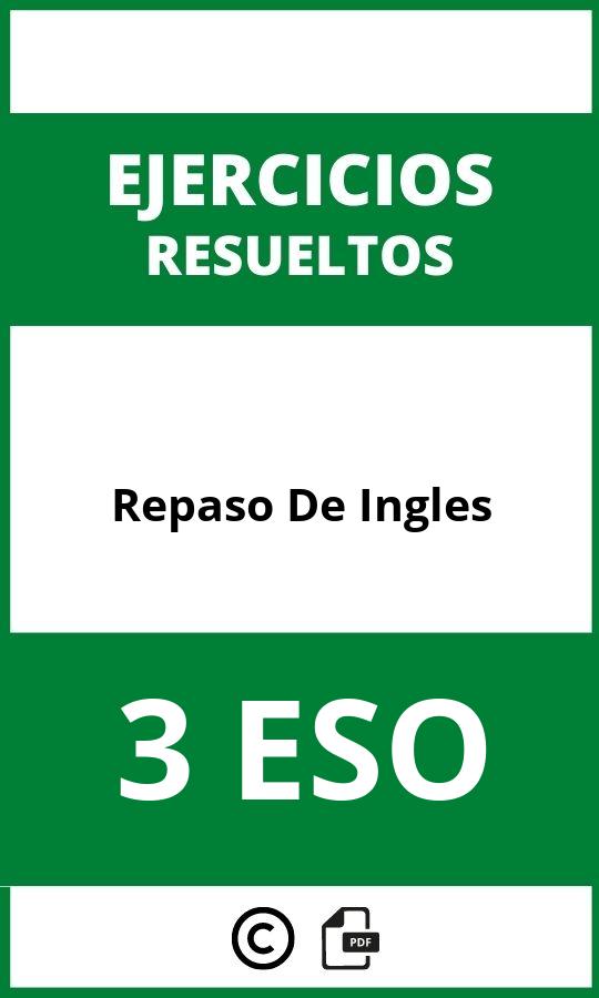 Ejercicios De Repaso De Ingles 3 ESO PDF