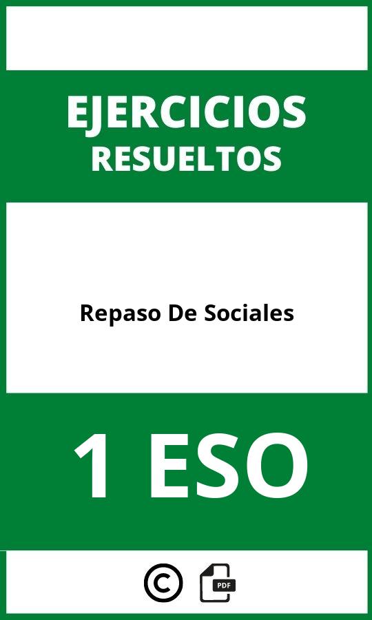 Ejercicios De Repaso De Sociales 1 ESO PDF