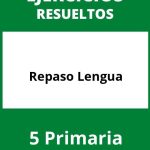 Ejercicios De Repaso Lengua 5 Primaria PDF