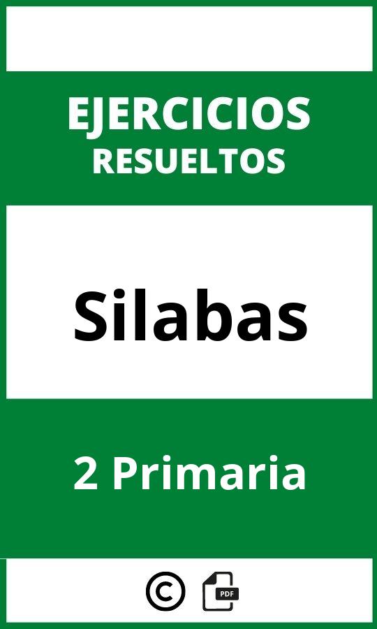 Ejercicios De Silabas 2 Primaria PDF