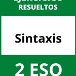 Ejercicios De Sintaxis 2 ESO PDF