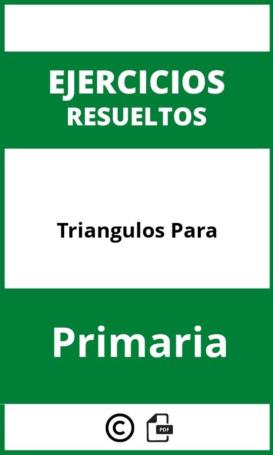 Ejercicios De Triangulos Para Primaria PDF