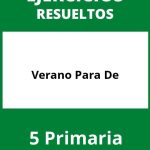 Ejercicios De Verano Para 5 De Primaria PDF