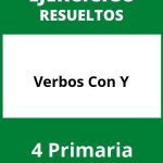 Ejercicios De Verbos Con Y 4 Primaria PDF