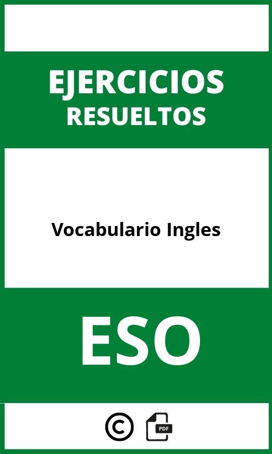 Ejercicios De Vocabulario Ingles ESO PDF