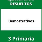 Ejercicios Demostrativos 3 Primaria PDF