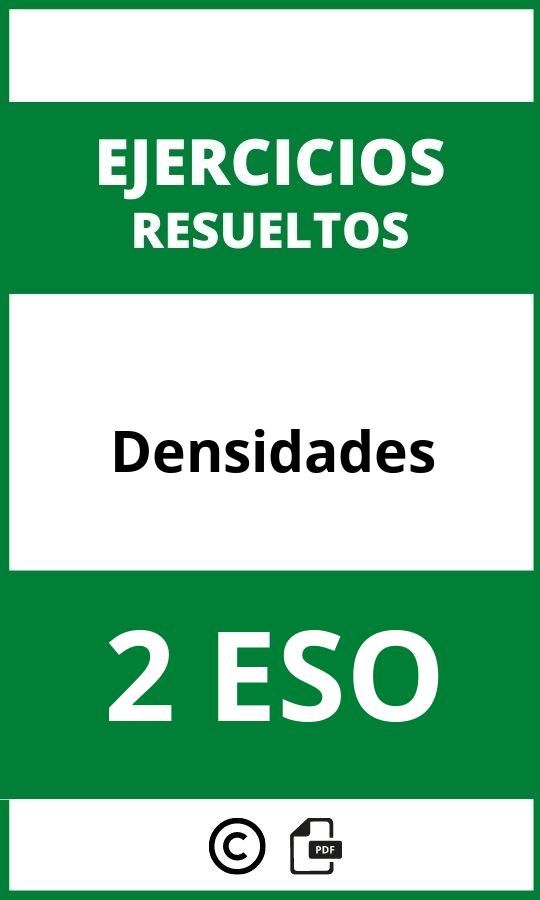 Ejercicios Densidades 2 ESO PDF 2024