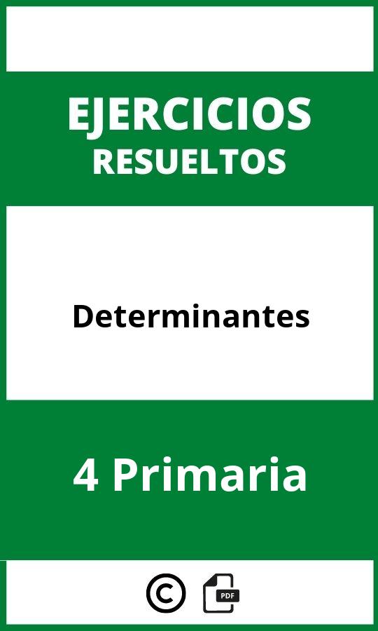 Ejercicios Determinantes 4 Primaria PDF