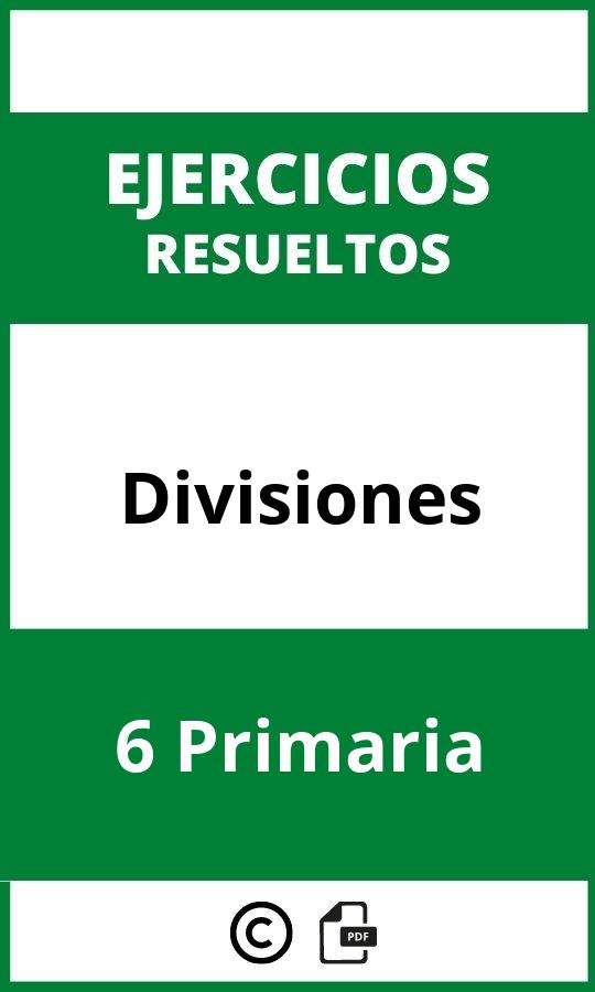 Ejercicios Divisiones 6 Primaria PDF